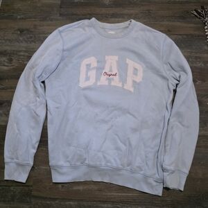 GAP Men's Soft Blue Crewneck Sweater